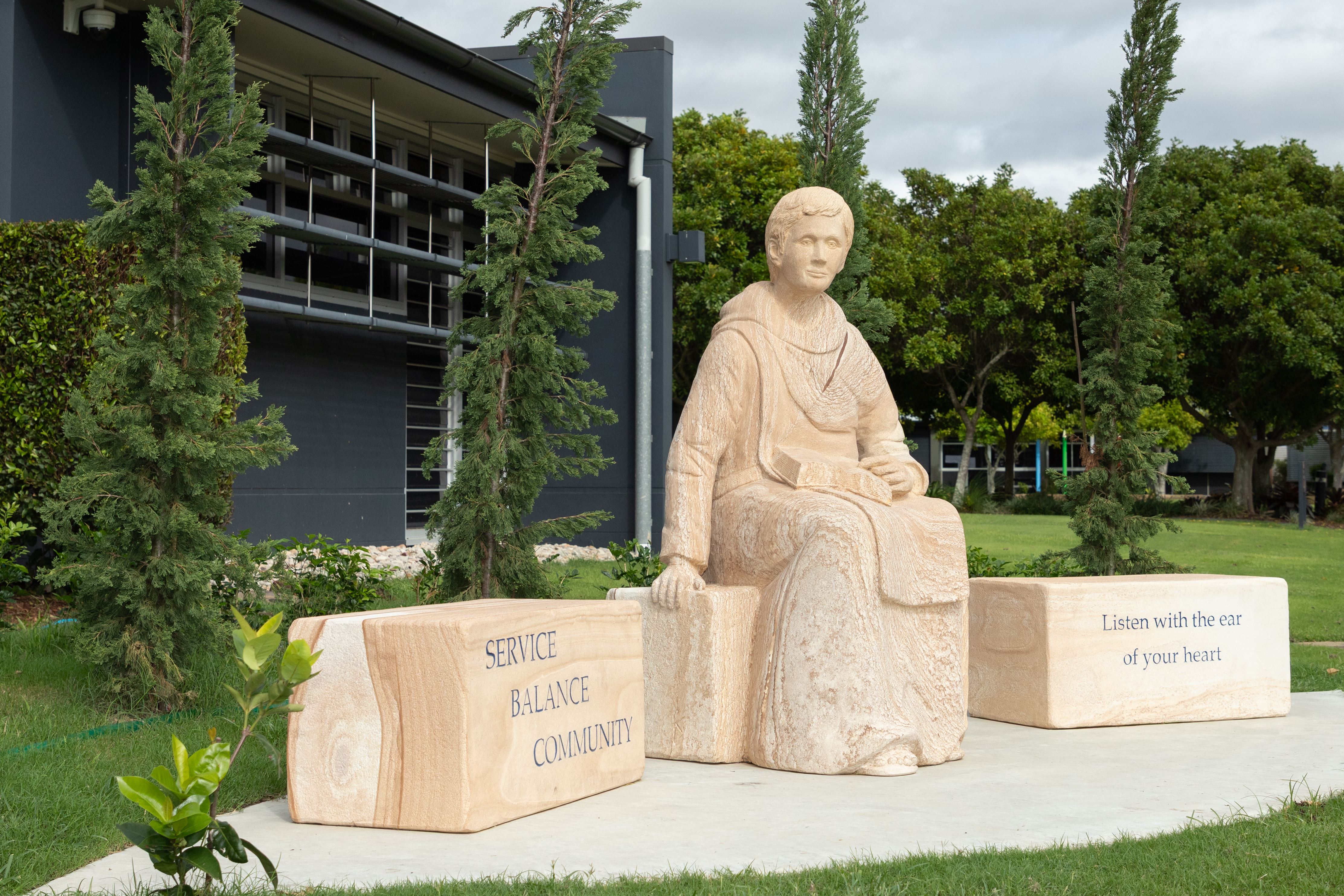 Sculpture of St Benedict